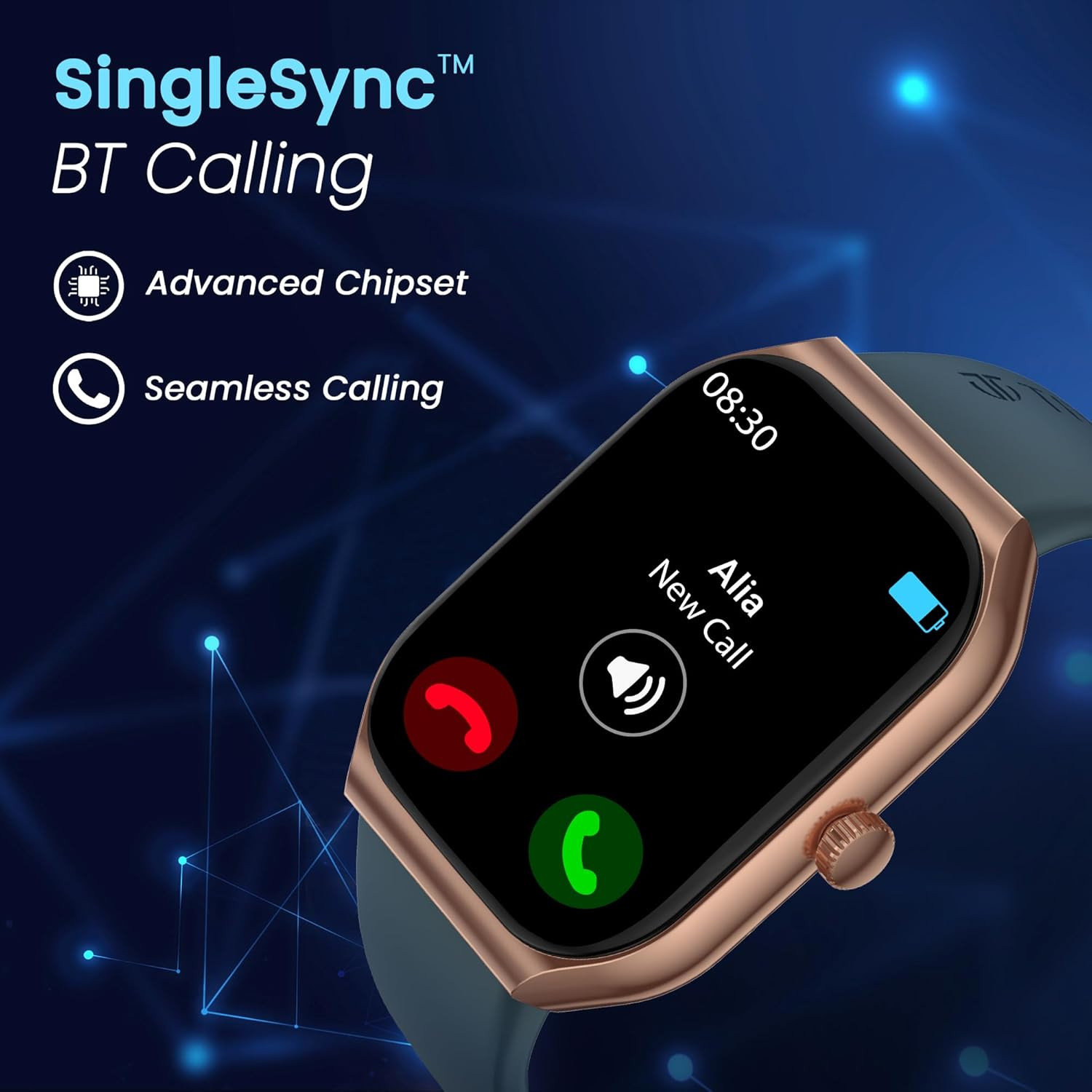 Titan Smart 3 Premium Smart Watch196 Super AMOLED Display with 410x502 Pixel ResolutionSingleSync BT CallingNitroFast Charging110 Sports Modes200 WatchfacesUpto 7 Days Battery Copper