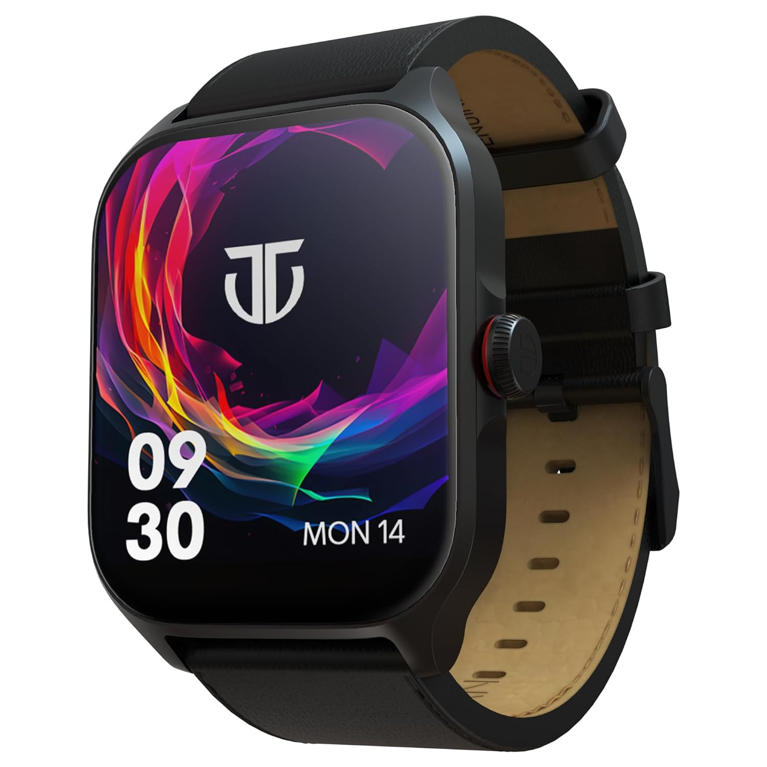 Titan Zeal Premium Fashion Smart Watch 185 AMOLED Display with AOD 390  450 Pixel Resolution Functional Crown SingleSync BT Calling 100 Sports Modes  Smartwatch Faces IP68 Black