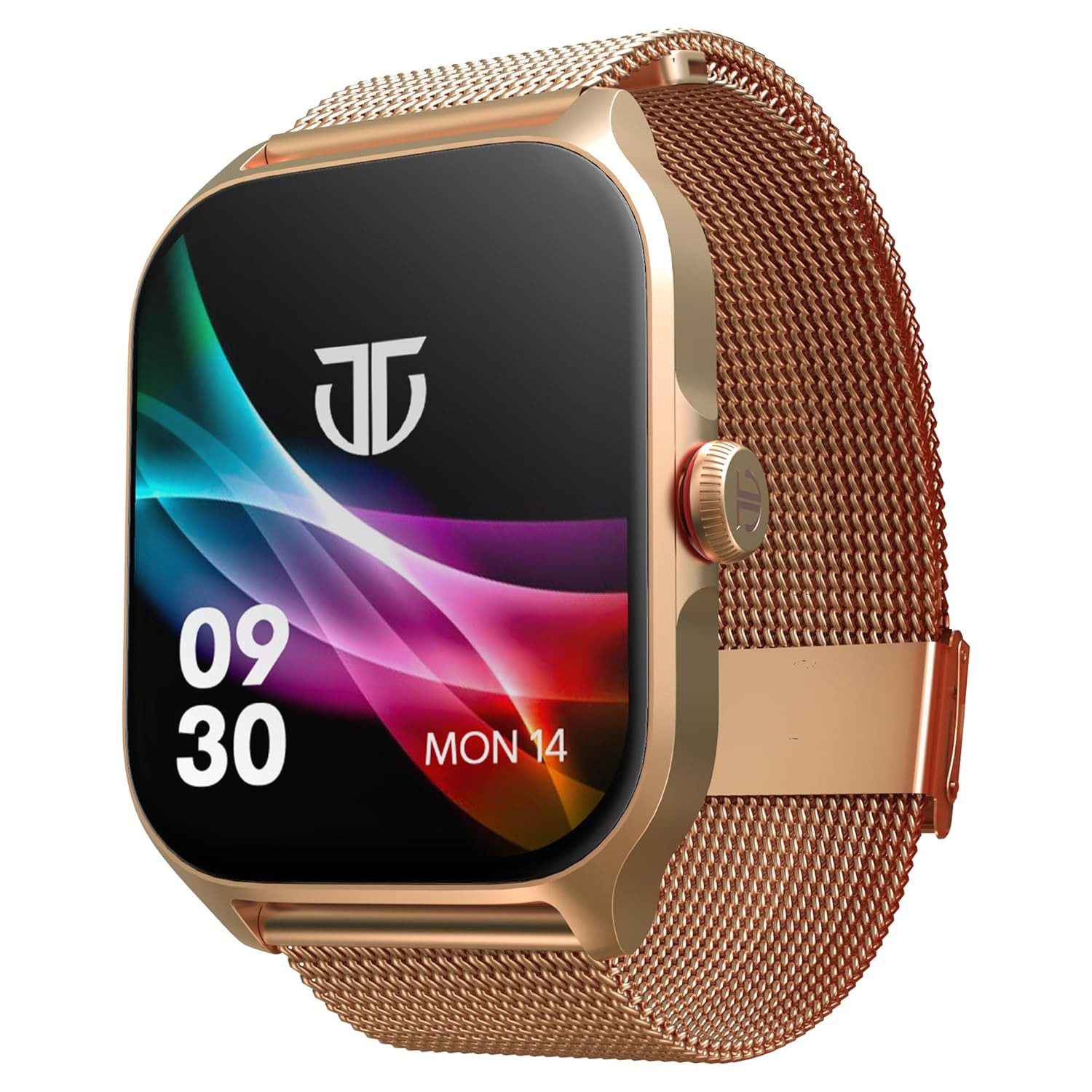 Titan Zeal Premium Fashion Smartwatch185 AMOLED Display with AOD390  450 Pixel ResolutionFunctional CrownSingleSync BT CallingAdvanced Chipset100 Sports Modes  Watchfaces IP68 Mesh Strap