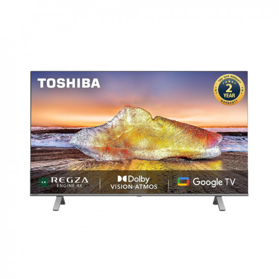 TOSHIBA 139 cm (55 inches) 4K Ultra HD Smart LED Google TV 55C350MP (Silver)