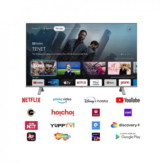 TOSHIBA 139 cm (55 inches) 4K Ultra HD Smart LED Google TV 55C350MP (Silver)