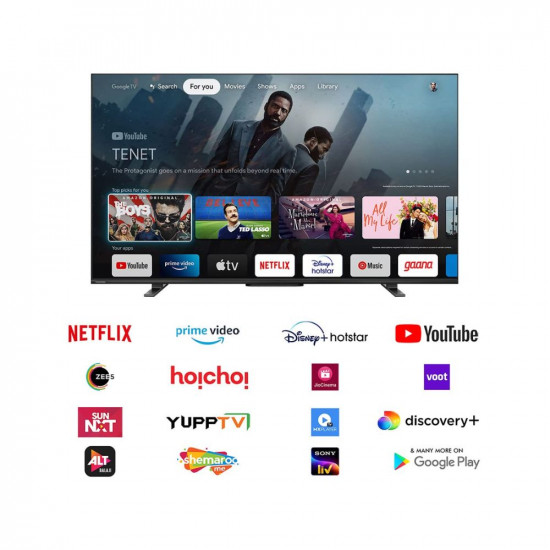 TOSHIBA 139 cm (55 inches) 4K Ultra HD Smart QLED Google TV 55M550LP (Black)