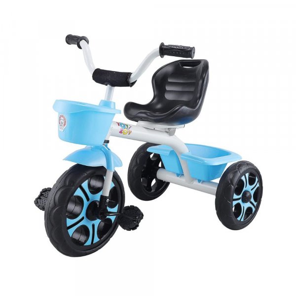 Toyzoy Comfy Lite Kids|Baby Trike|Tricycle with Dual Storage Basket for Kids|Boys|Girls Age Group 2 to 5 Years, TZ-537 (Blue)