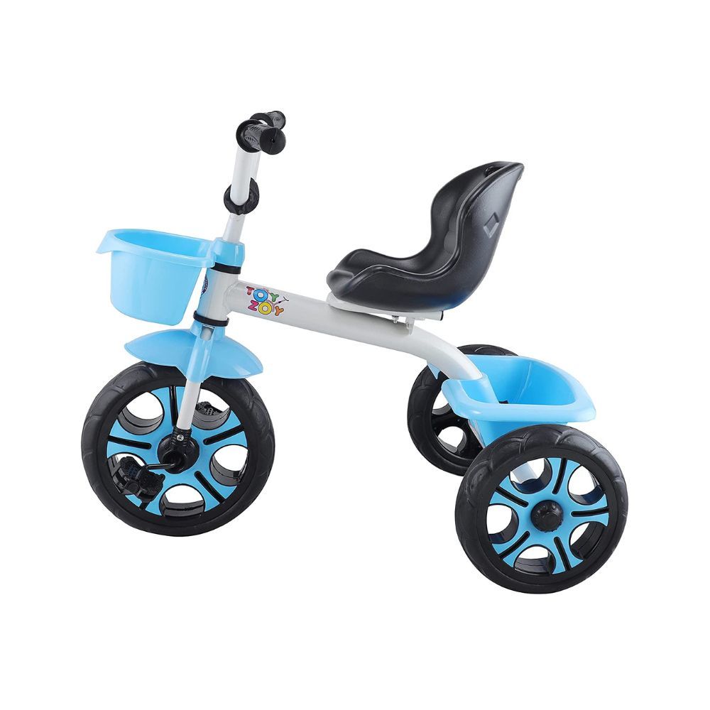 Toyzoy Comfy Lite Kids|Baby Trike|Tricycle with Dual Storage Basket for Kids|Boys|Girls Age Group 2 to 5 Years, TZ-537 (Blue)