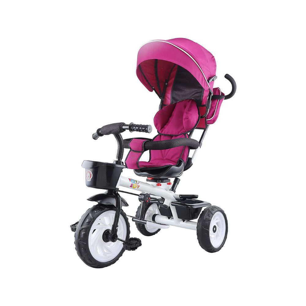 Toyzoy Mac - Mario Trike | Kids Trike with Canopy for Kids| Boys| Girls Age Group 2 to 5 Years, TZ-555 (Pink)