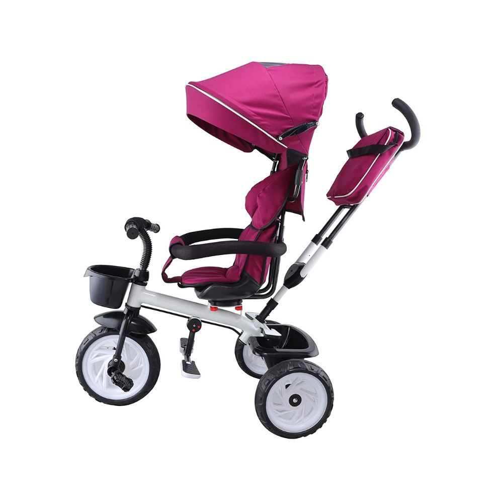 Toyzoy Mac - Mario Trike | Kids Trike with Canopy for Kids| Boys| Girls Age Group 2 to 5 Years, TZ-555 (Pink)