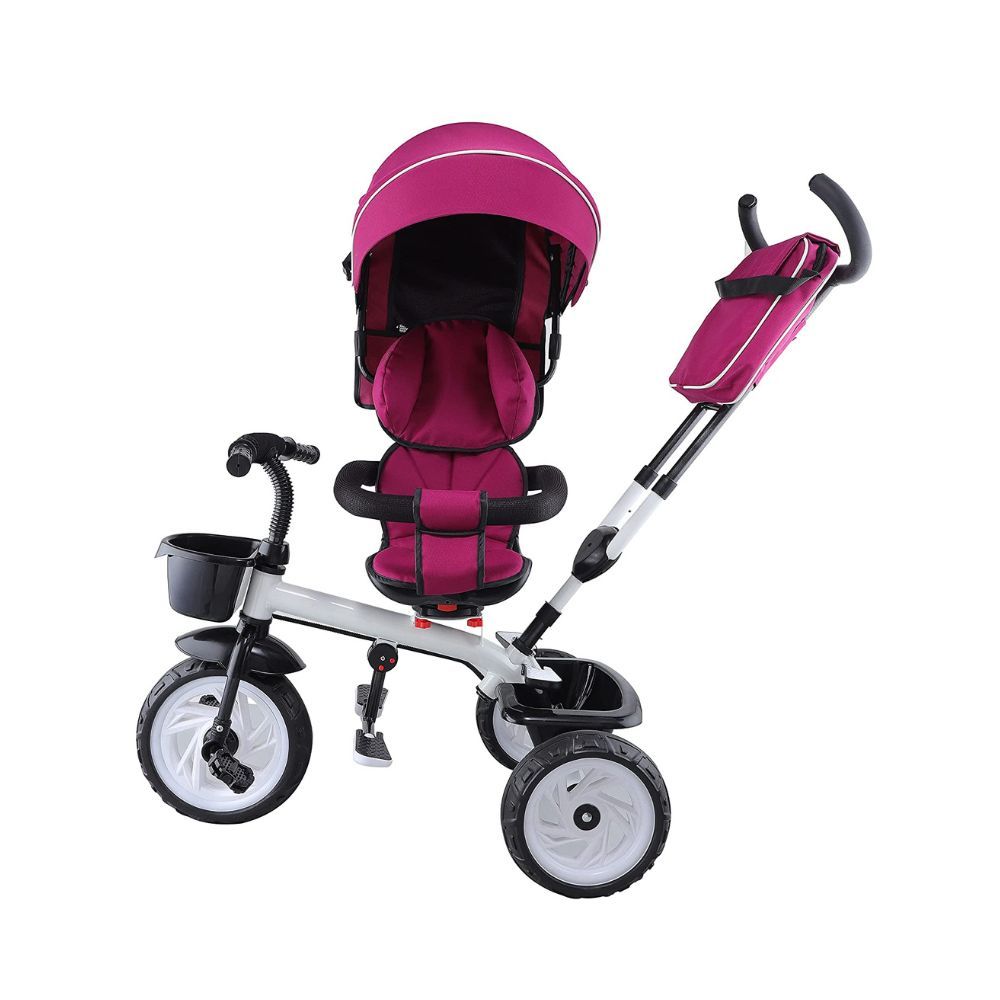 Toyzoy Mac - Mario Trike | Kids Trike with Canopy for Kids| Boys| Girls Age Group 2 to 5 Years, TZ-555 (Pink)