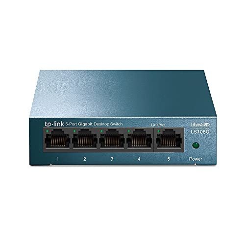 5 Port Gigabit Ethernet Switch - 10/100/1000 Desktop Switch Hub