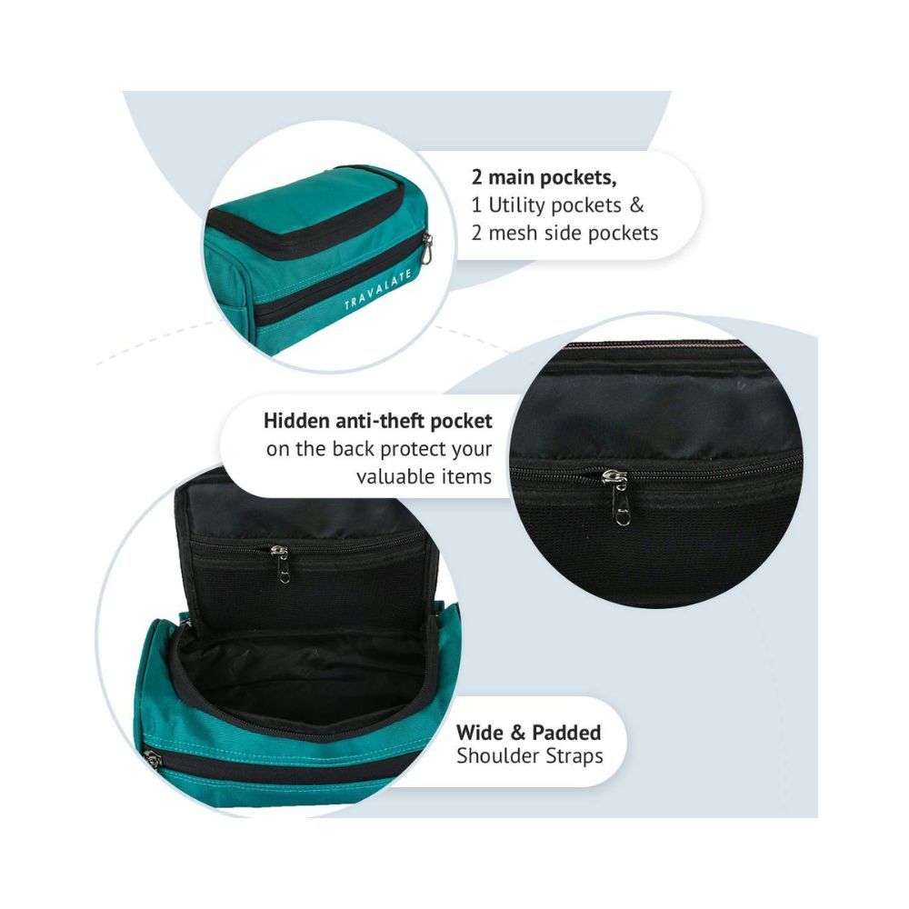 Travalate Toiletry Makeup Organizer Travel Kit for Men and Women