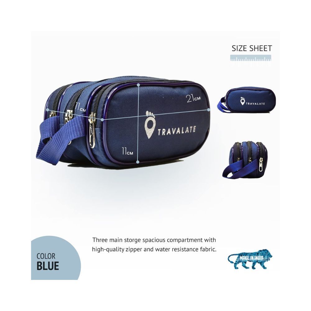 Travalate Toiletry Travel Bags Shaving Kit | Pouch | Bag for Men and Women