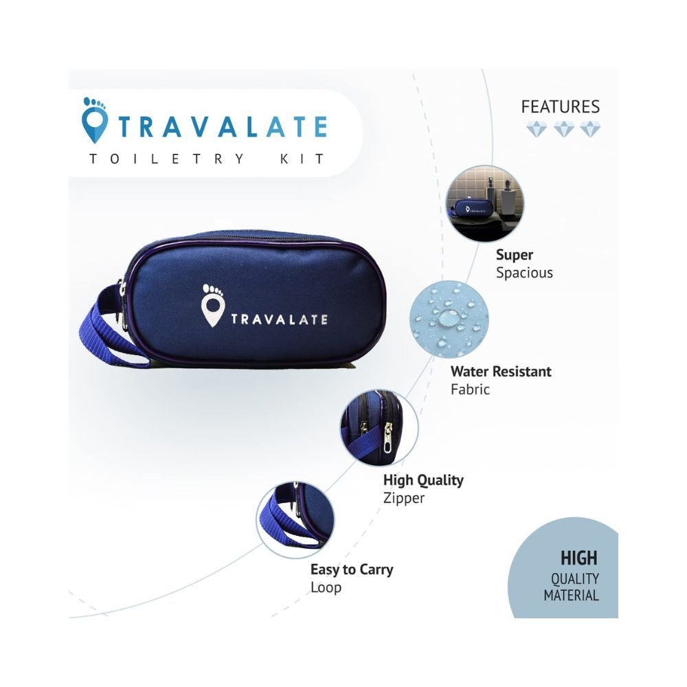 Travalate Toiletry Travel Bags Shaving Kit | Pouch | Bag for Men and Women