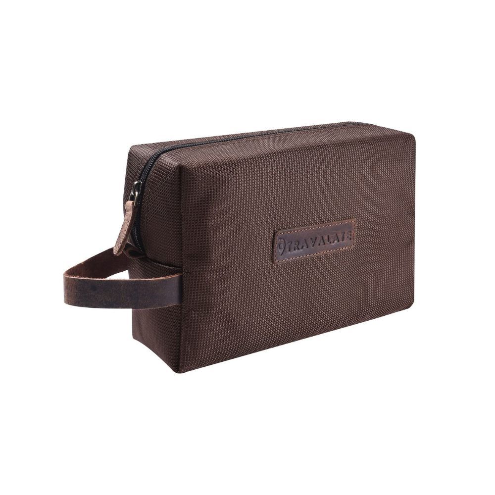 Travalate Water-Resistant Toiletry kit Leather Strap Multipurpose Travel Organizer