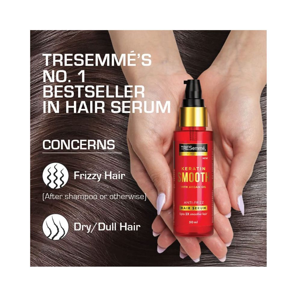 Tresemme Keratin Smooth Anti-Frizz Hair Serum 100Ml With Argan Oil
