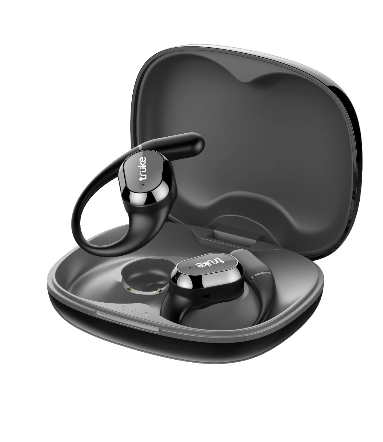 truke Newly Launched Buds Liberty Open Ear Wireless Earbuds with 360Spatial Audio Experience 16mm Beryllium Speaker 60H Playtime Quad Mic for Crystal-Clear Calls Fast Charging BT54
