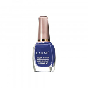 Lakme Insta Liquid Eye Liner, Blue, Long Lasting Waterproof Liner with Brush for Even Strokes, 9 ml