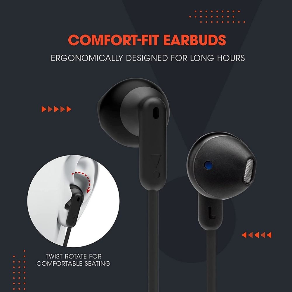 JBL Tune 215BT,  Ear Bluetooth Wireless Earphones BT 5.0 (Black)