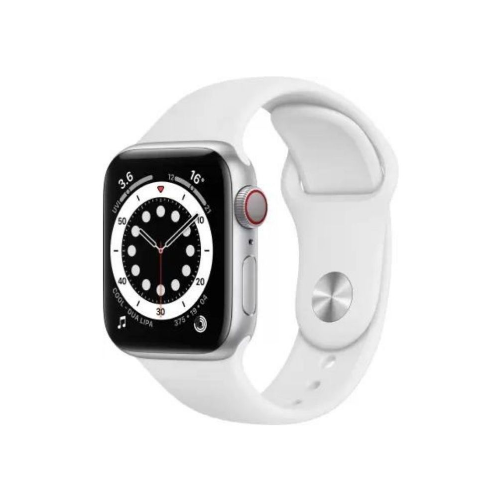 Apple Watch Series 6 GPS + Cellular M06M3HN/A 40 mm Silver Aluminium Case with White Sport Band