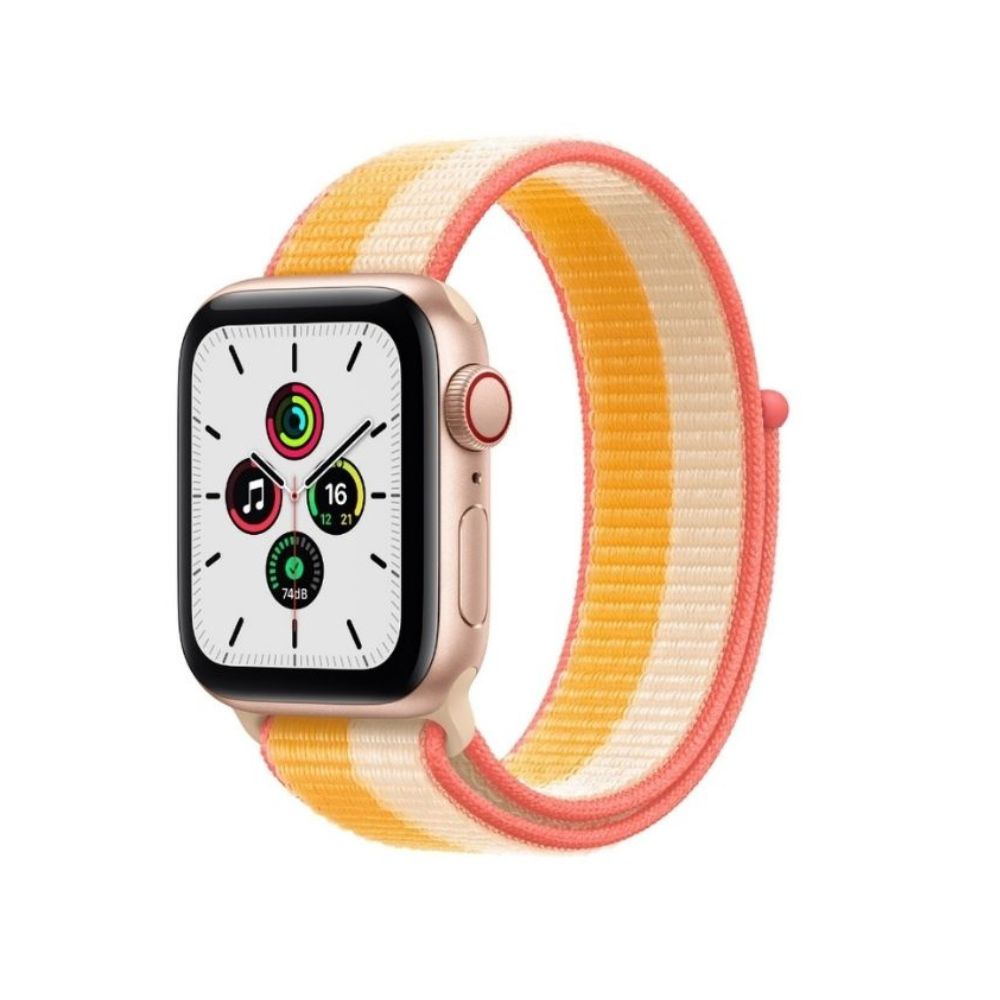 Apple Watch  MKT23HN/A Aluminium Case  (Gold Strap, Regular)