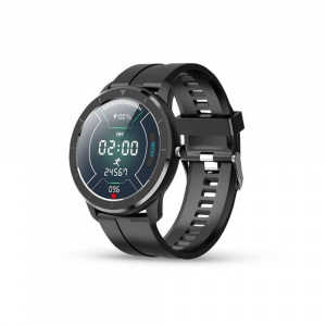 Pebble Zen Pro Smart Watch with Oximeter Function for SpO2 (Black)