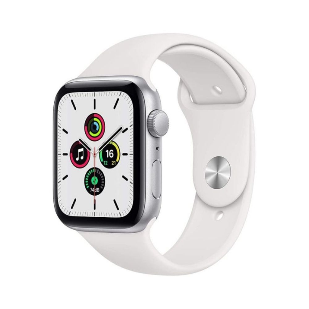 Apple Watch SE GPS + Cellular MYEV2HN/A 44 mm Silver Aluminium Case with White Sport Band