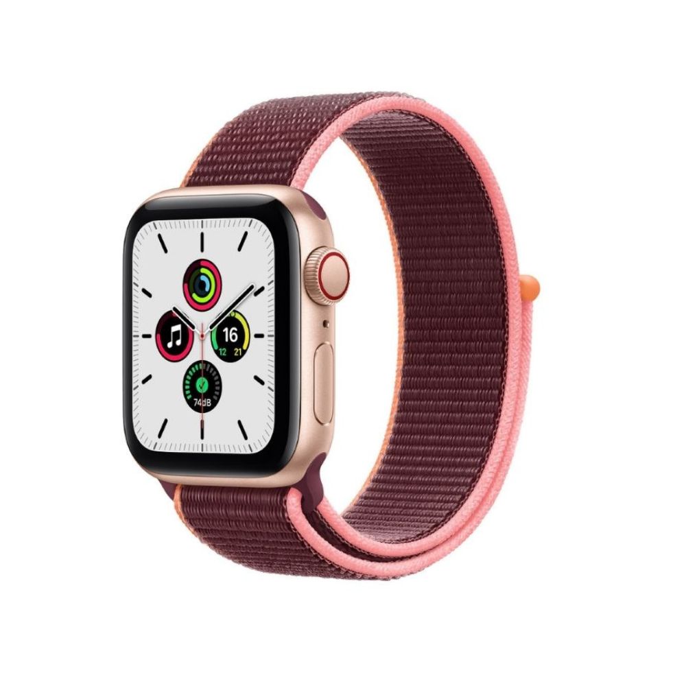 Apple Watch SE MYEY2HN/A GPS + Cellular 44 mm Gold Aluminum Dial Smart Watch (Plum)