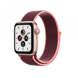 Apple Watch SE MYEY2HN/A GPS + Cellular 44 mm Gold Aluminum Dial Smart Watch (Plum)