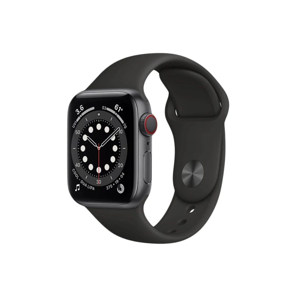 Apple Watch Series 6 GPS + Cellular M06P3HN/A 40 mm Space Grey Aluminium Case with Black Sport Band