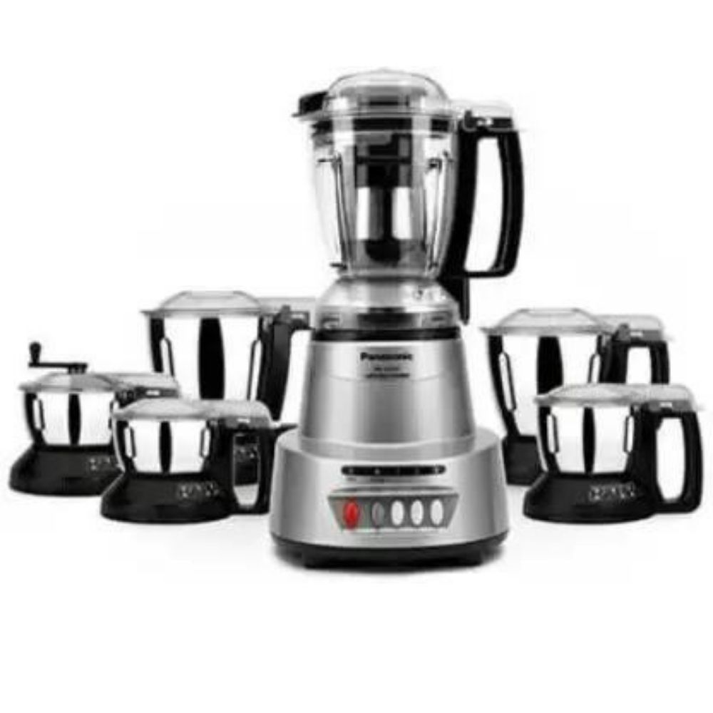 Panasonic MX-AV625 EARTHY SILVER 600 Juicer Mixer Grinder (6 Jars, Silver)