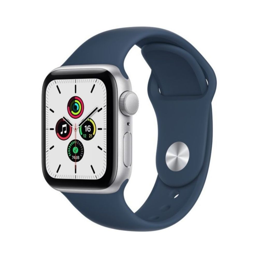 Apple Watch Series SE GPS - 40 mm Silver Aluminum Case with Abyss Blue Sport Band