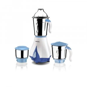 Philips HL7511 Mixer Grinder, 550W, 3 Jars (Blueberry and Bright White)