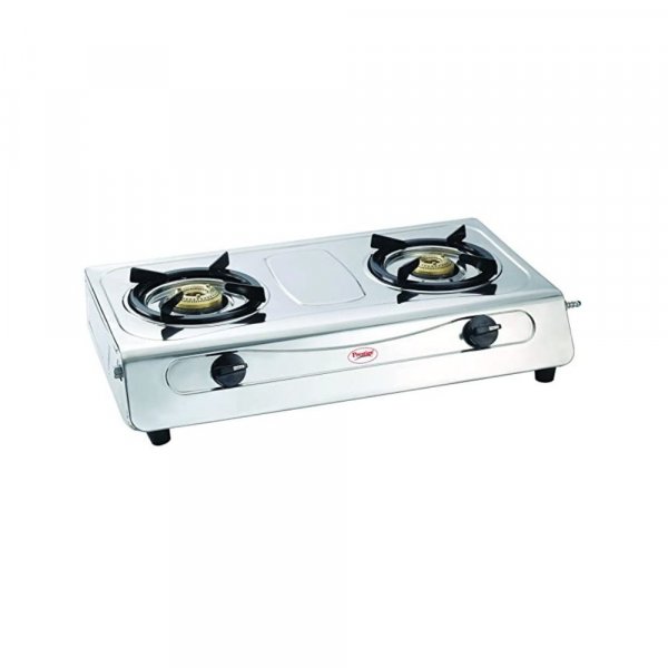 Prestige Agni Deluxe Stainless Steel 2 Burner Manual Gas Stove