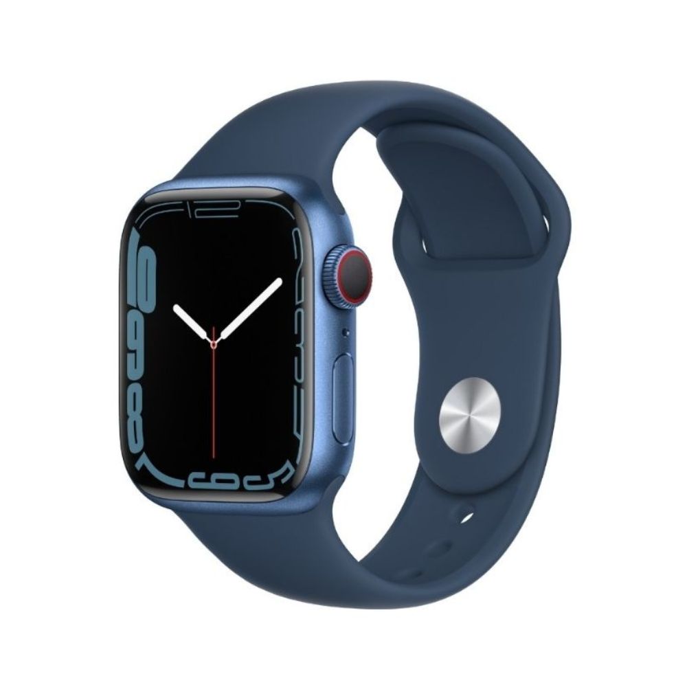 Apple Watch Series 7 MKHU3HN/A GPS + Cellular 41mm Smart Watch (Blue)