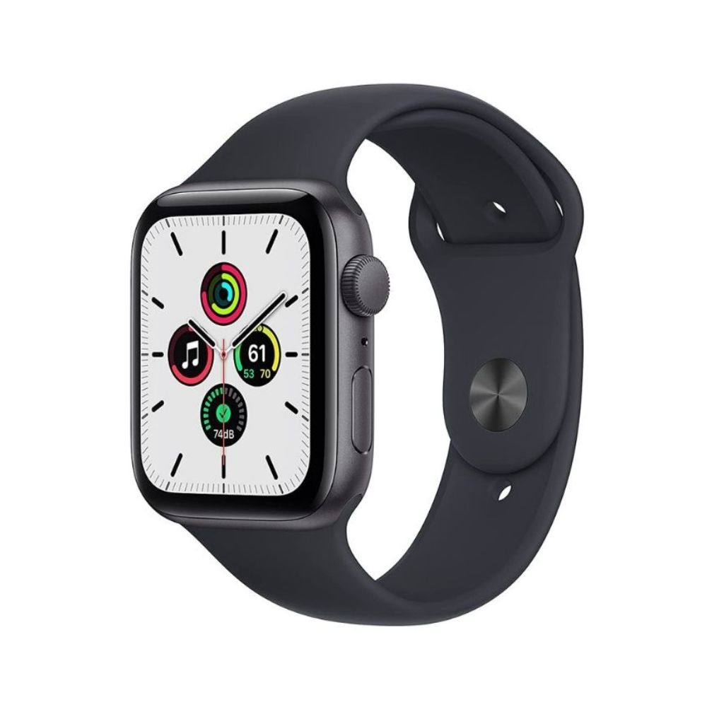 Apple Watch MKQ63HN/A Aluminium Case  (Grey Strap, Regular)