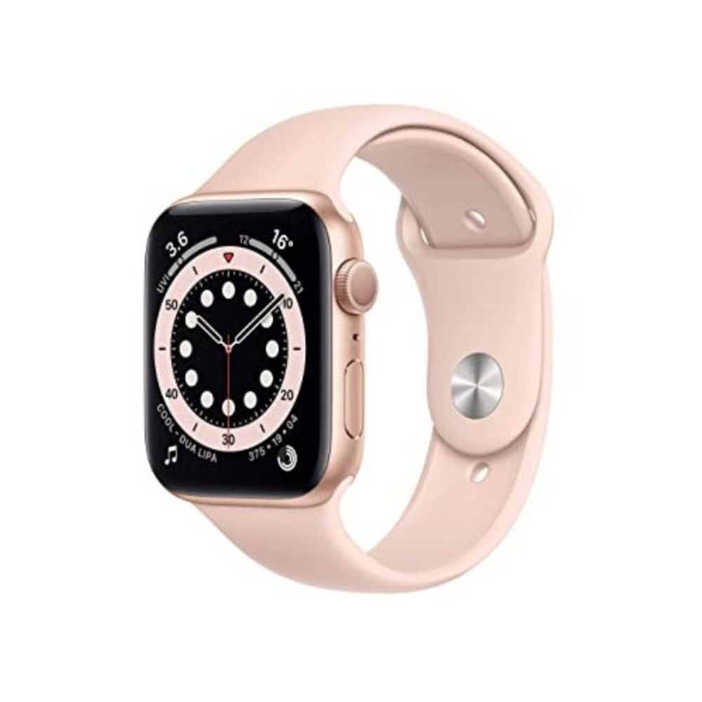 Apple Watch Series 6 GPS M00E3HN/A 44 mm Gold Aluminium Case with Pink Sand Sport Band