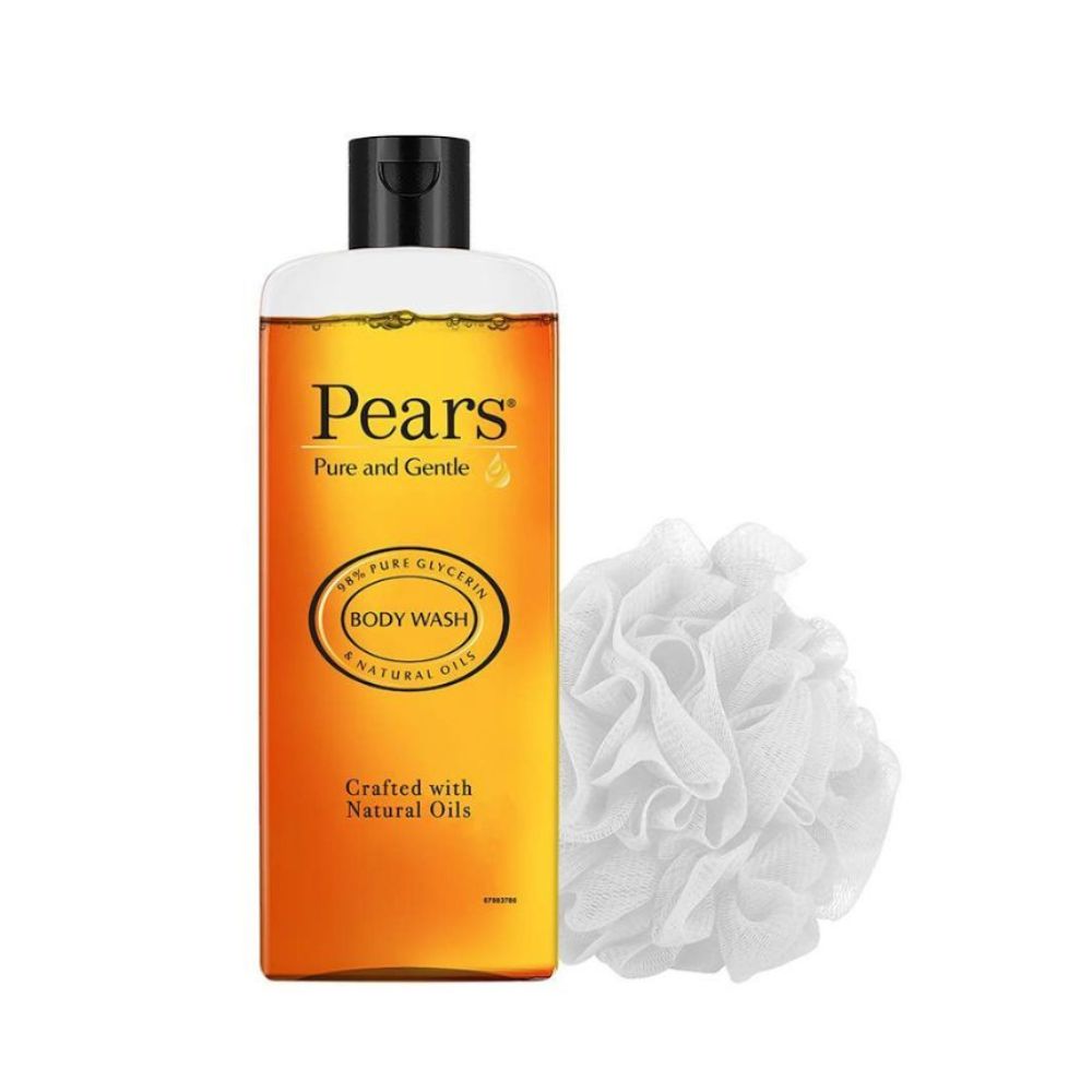 Pears Bodywash Moisturising 98% Pure Glycerine 250 ml (Free Loofah)
