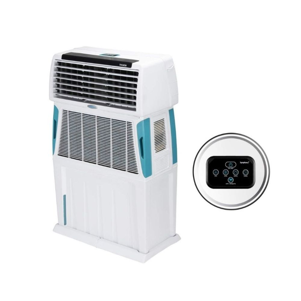 Symphony 110 L Room/Personal Air Cooler  (White, Touch 110)