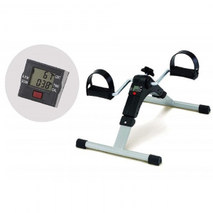 Daily Shope Daily Shop Fitness Cycle Foldable Portable Foot Pedal Exercise Machine with Digital Meter (Black)