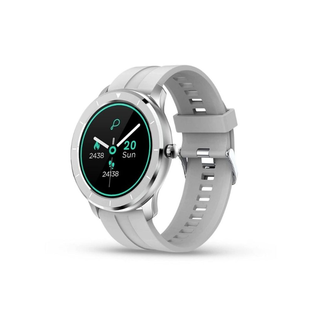 Pebble Zen Pro Smart Watch with Oximeter Function for SpO2 Grey