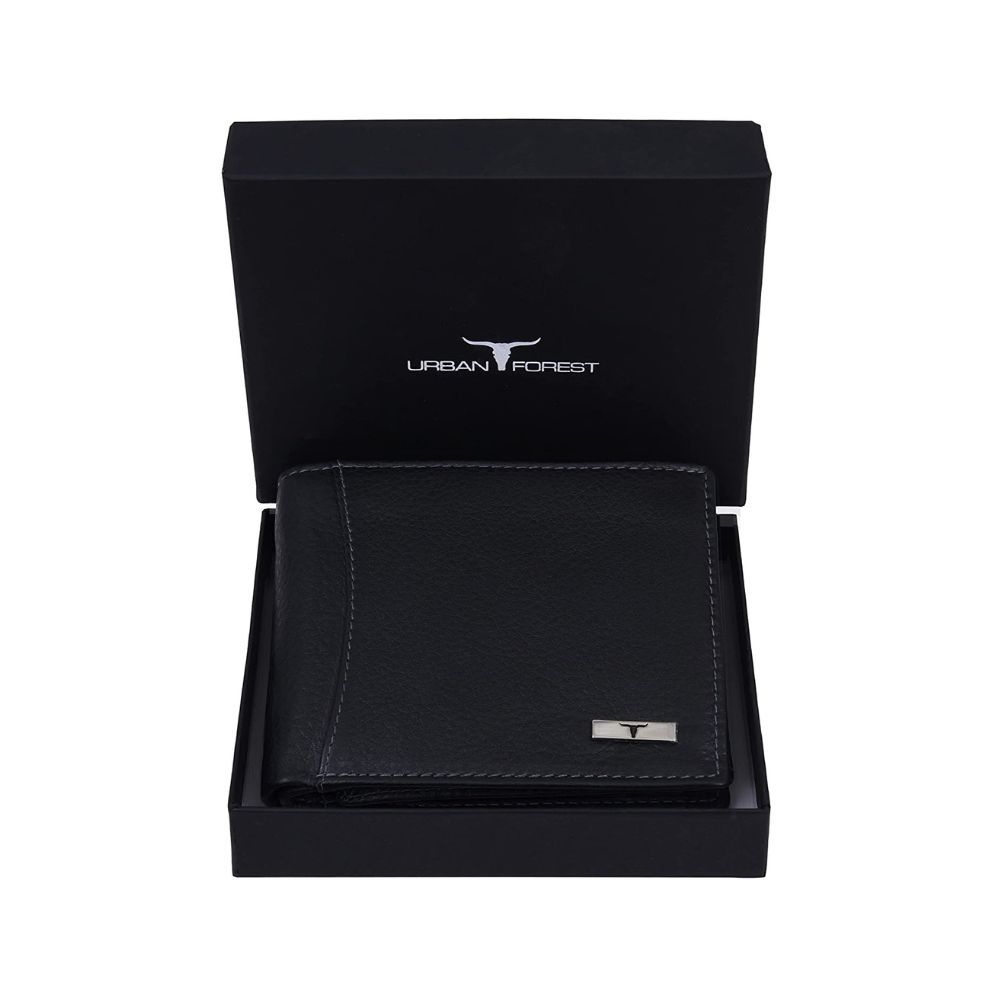 Urban Forest Oliver Black RFID Blocking Leather Wallet for Men