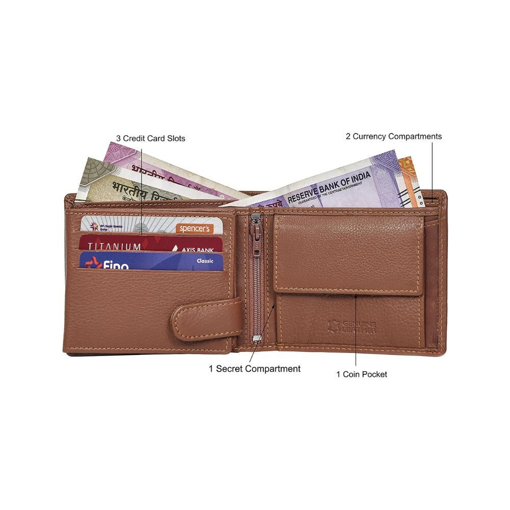 Urban Forest Oliver Redwood RFID Blocking Leather Wallet for Men