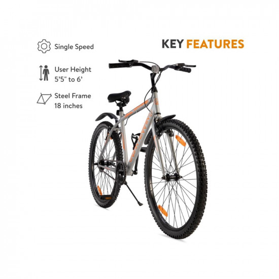 Urban Terrain UT7003S27.5 Denver City Bike with Complete Accessories, Free Cycling Event & Ride Tracking App by Cultsport