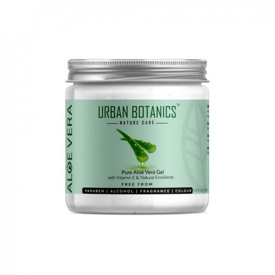 UrbanBotanics® Pure Aloe Vera Skin/Hair Gel With Vitamin E & Natural Emollients (Paraben Free), 200g