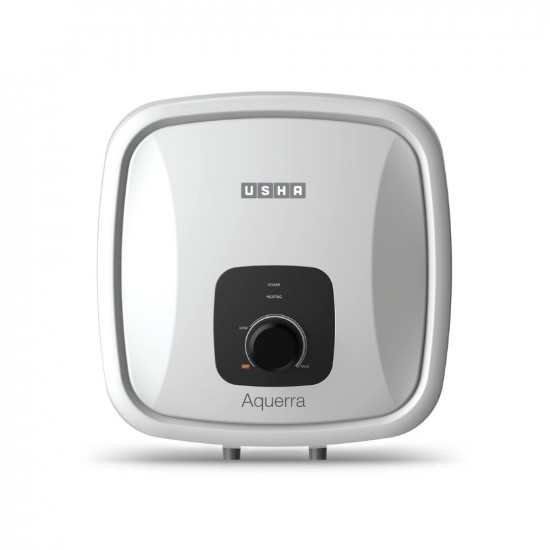Usha Aquerra 15 Litre 5 Star Storage Water Heater (White), Wall Mounting