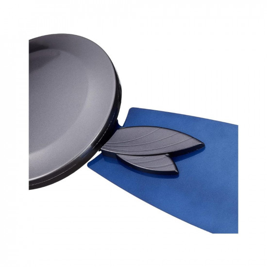 Usha Bloom Magnolia 1250mm wattage 78 Goodbye Dust Ceiling Fan with Anti Dust Feature(Sparkle Grey and Blue)