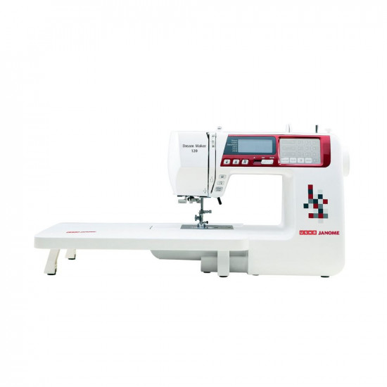 Usha Janome Dream Maker 120 Automatic Zig-Zag Computerized Sewing Machine || 120 Built-In-Stitches(White) With complementary Sewing Lessons in Nine languages