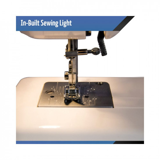 Usha Janome Dream Stitch Automatic Zig-Zag Electric Sewing Machine (White and Blue)