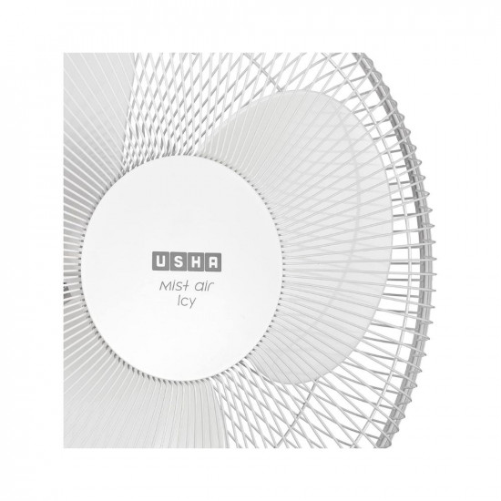 USHA Mist Air ICY 3 Blade 400MM Pedestal Fan White