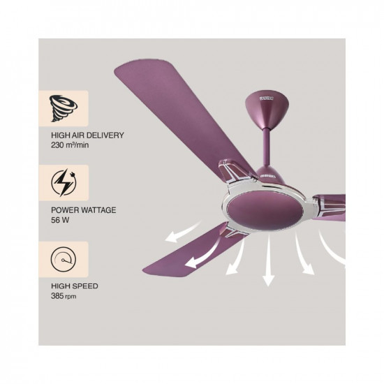 USHA Striker Platinum 1200mm Energy Saving High Speed Scratch & Dust Resistant Decorative Ceiling Fan