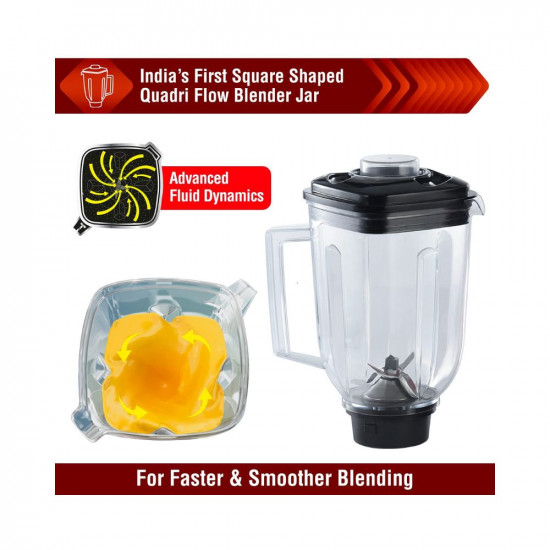 Usha Trienergy+ 800 Watt Powerful 100% Copper Motor 4 Jar Mixer Grinder