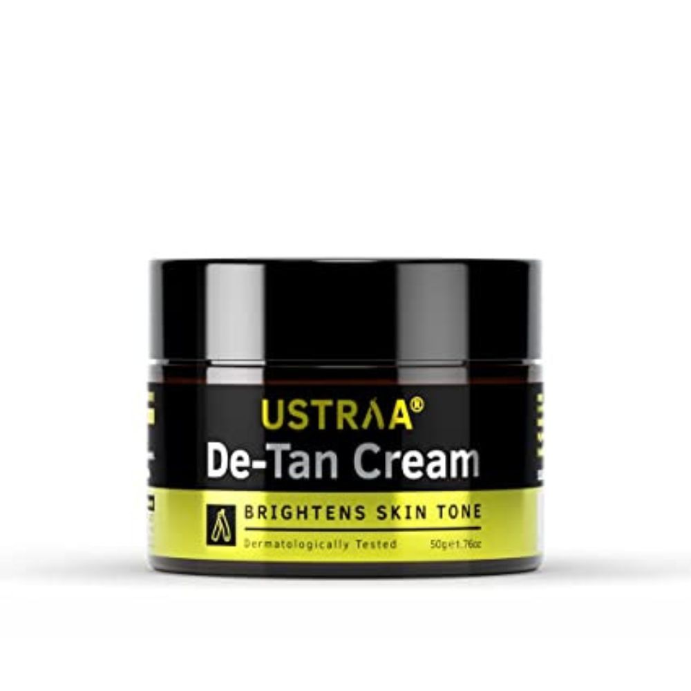 Ustraa De-Tan Cream for Men - 50g (Set of 2) Dermatologically Tested - For Tan removal & Even Skin tone, With Japanese Yuzu & Liquoric, Prevents Dark Spots, Without Bleach, No Harmful Chemicals